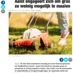 Aalst engageert zich om gras zo weinig mogelijk te maaien (Aalst) - Het Nieuwsblad